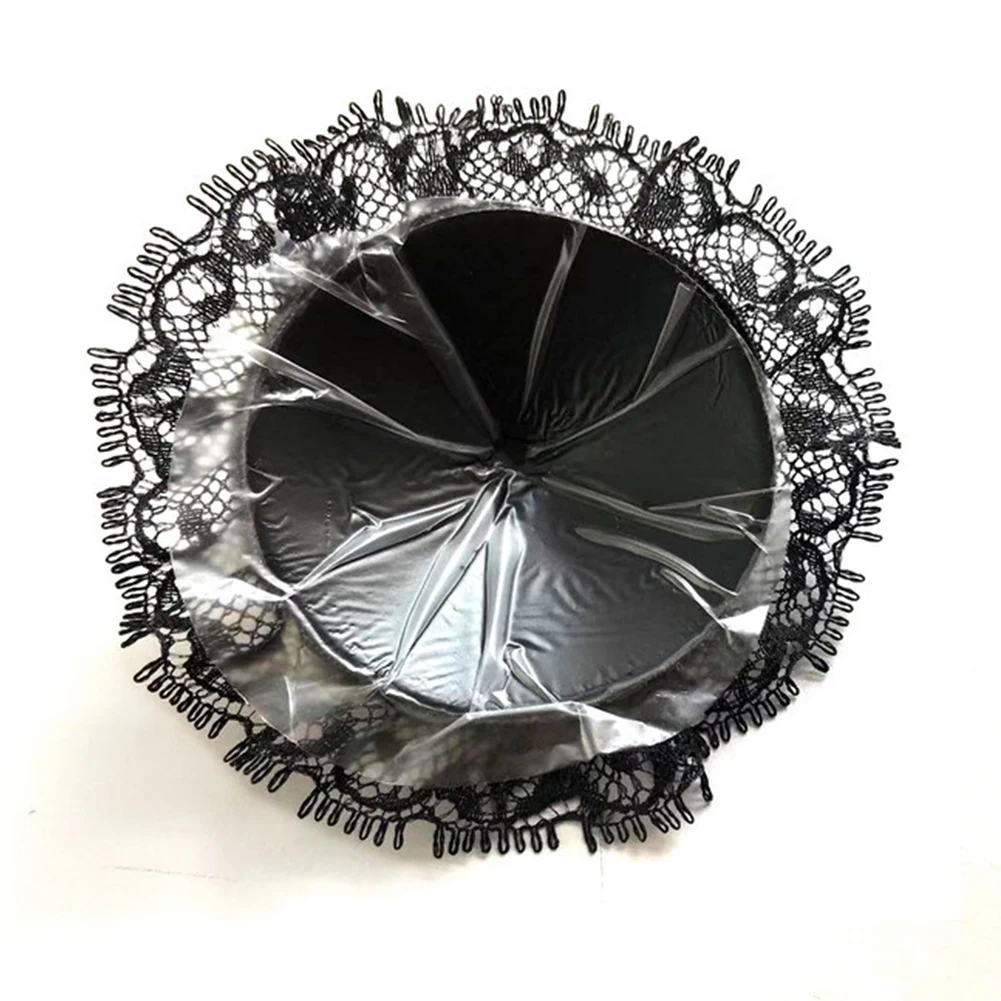 유두 커버 브래지어 액세서리, 섹시 블랙 고딕 레이스 활 가슴 브래지어 스티커, 재활용 자수, 에로틱 의류, 1 쌍