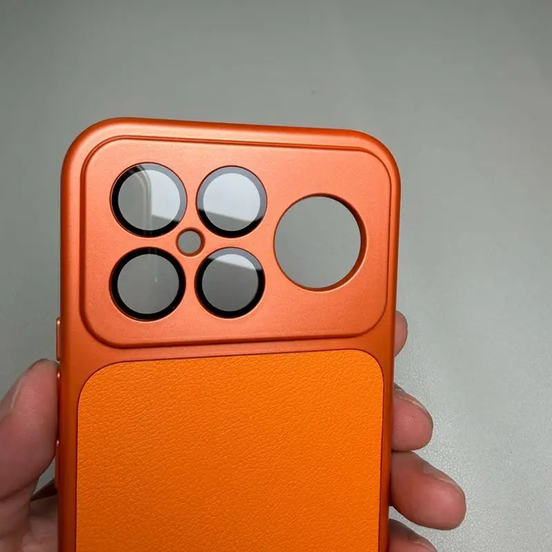 Für Poco F9 Ultra Hülle Poco F9 Pro Cover Poco F8 Ultra F8 Pro Lederhülle Luxus-Objektivschutz Matte Leder-Rückabdeckung – Detail 3