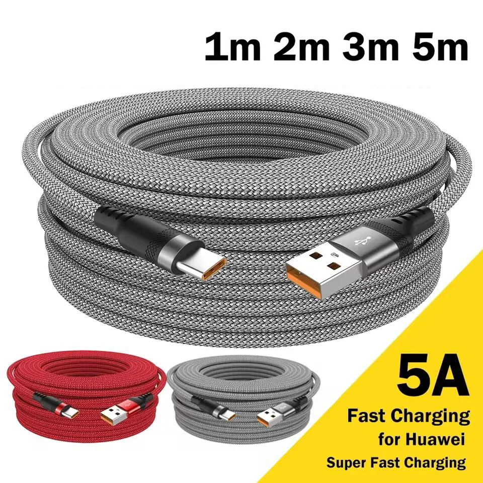 6a-usb-type-c延長ケーブル-急速充電対応-スマホ充電データ転送コード-samsung-galaxy-s24-xiaomi-huawei対応-5メートル-usb-cクイックワイヤー