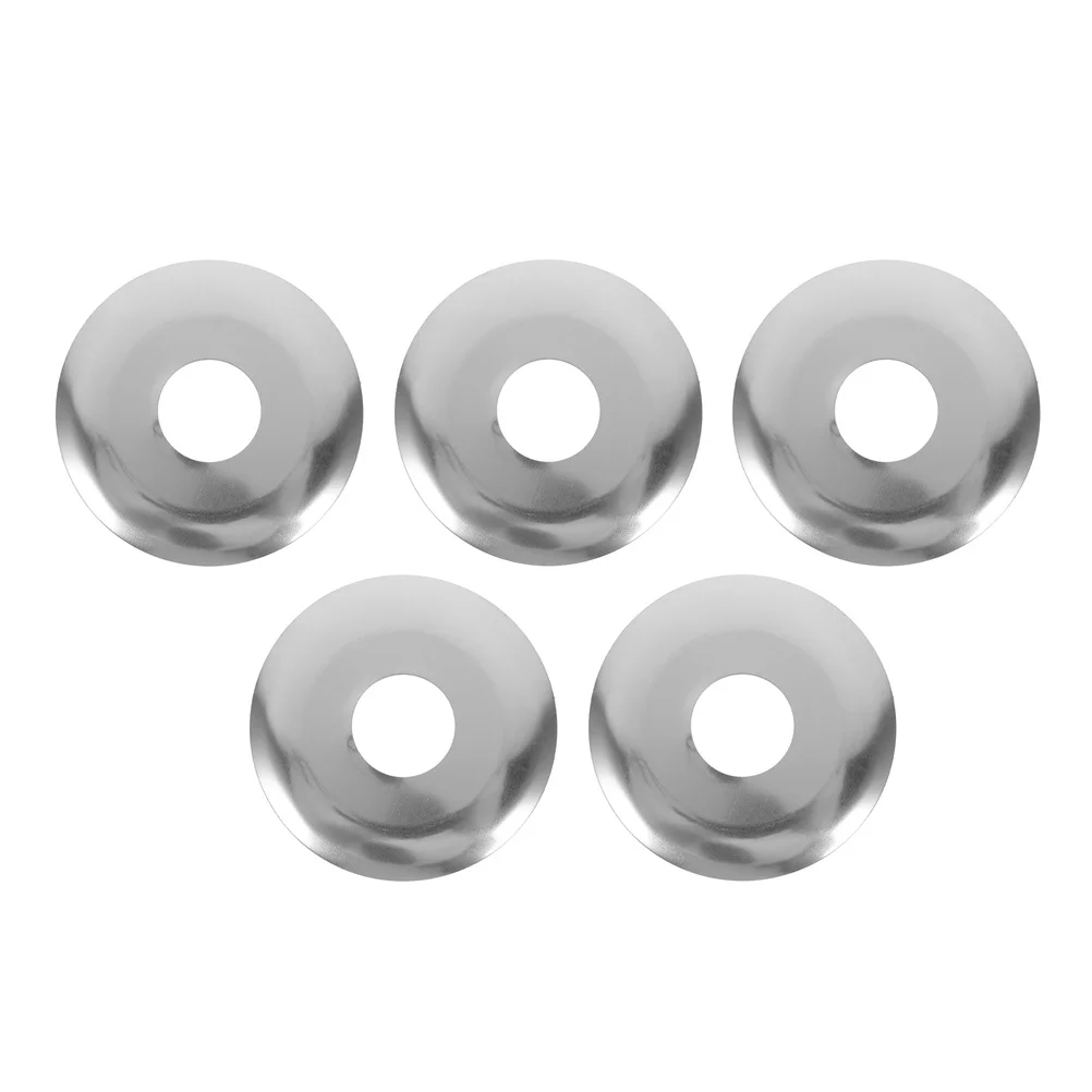 5Pcs Fire Sprinkler Head Cover Stainless Steel Decorative Ceiling Flange Protective Plates Wall Mounted Fire Sprinkler Head
