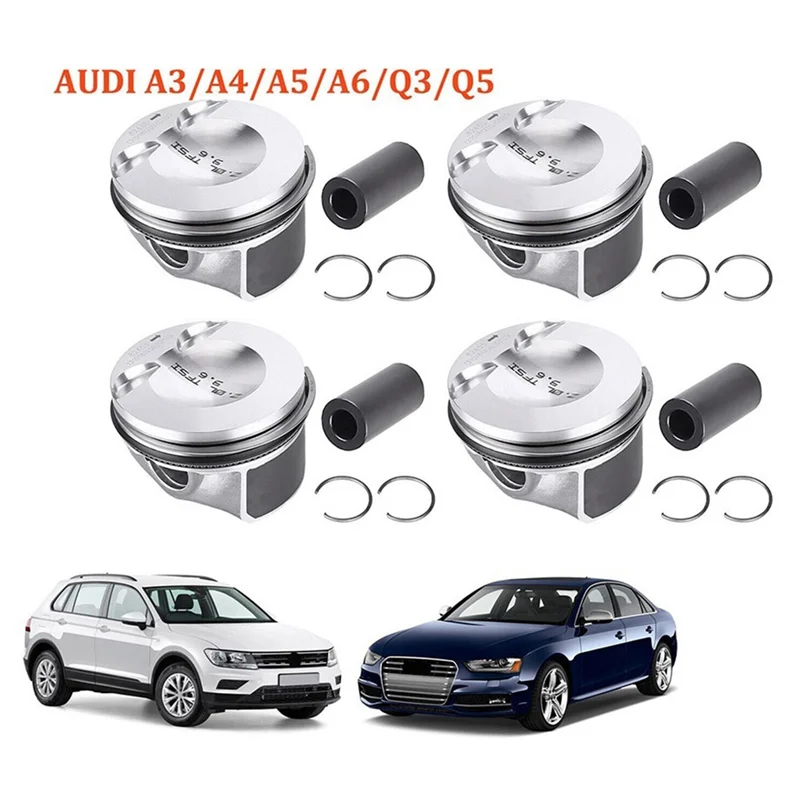 A57E-23Mm محرك المكبس والخواتم مجموعة 06H107065DM 06H107065CM لوازم السيارات ل A5 A4 VW Jetta 2.0T
