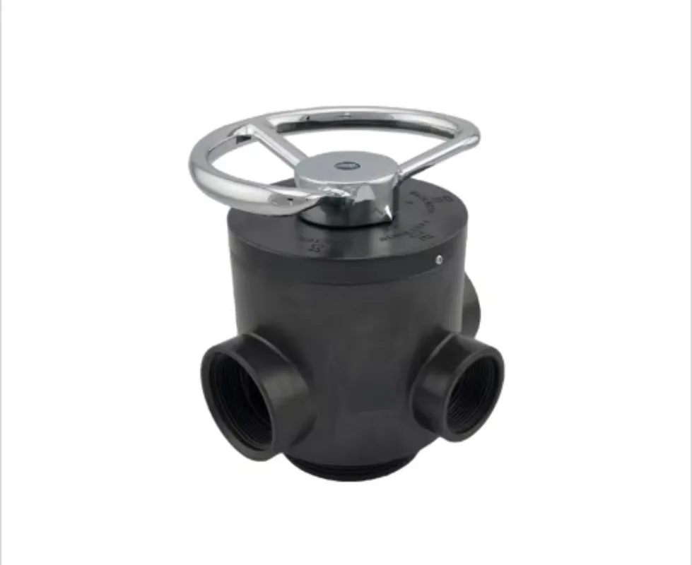 F56D1 2'' Ceramic Disk Manual Water Filter Valve General Black Body with Metal Handle