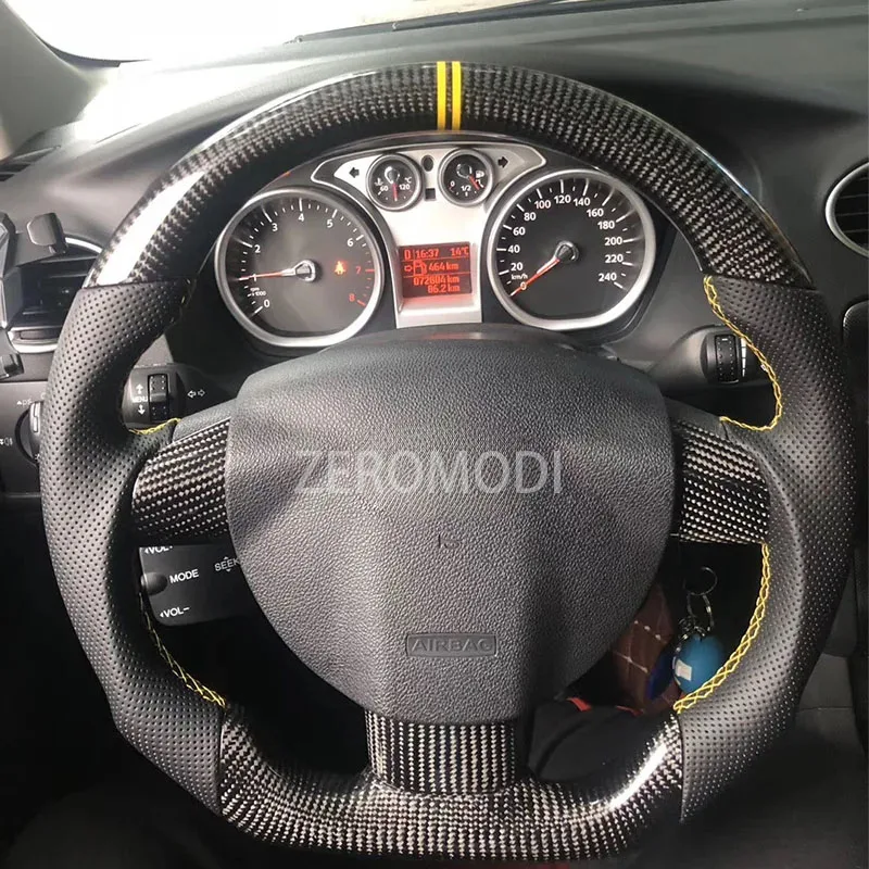 

Customization Automobile Carbon Fiber Steering Wheel For Ford Focus Mk2 Mk3 Mk4 ST RS