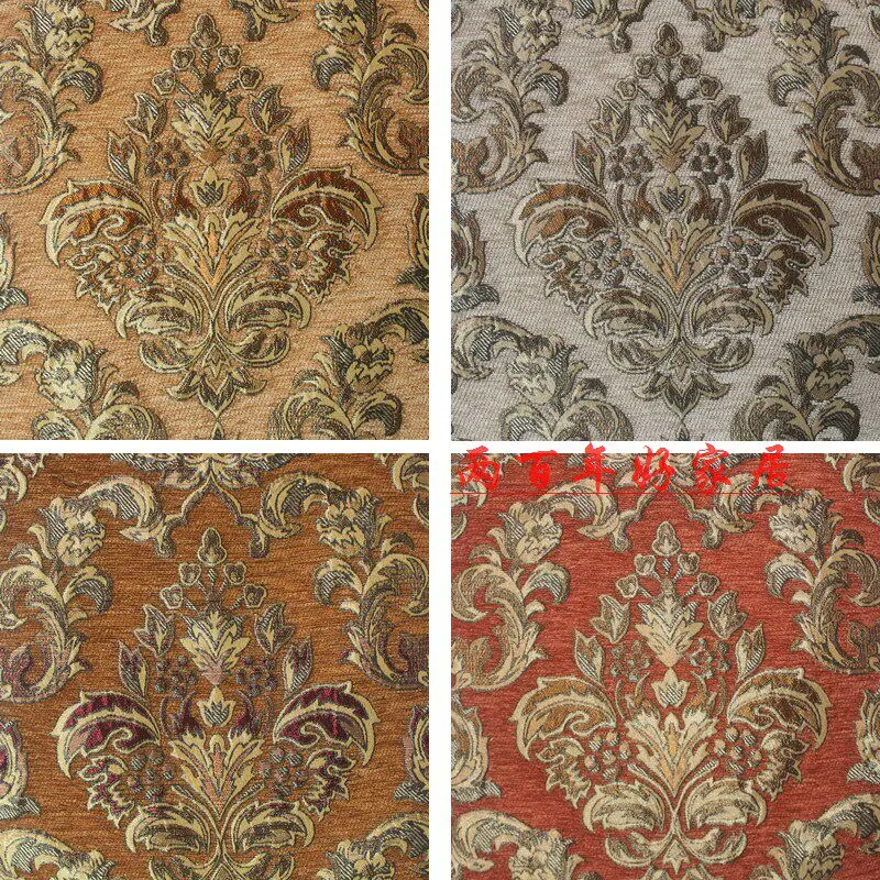 Jacquard-Chenille-Stoff im europäischen Stil, Meterware für DIY-Stuhlkissen, Sofakissenbezüge, weiche Polsterung, Nähstoff
