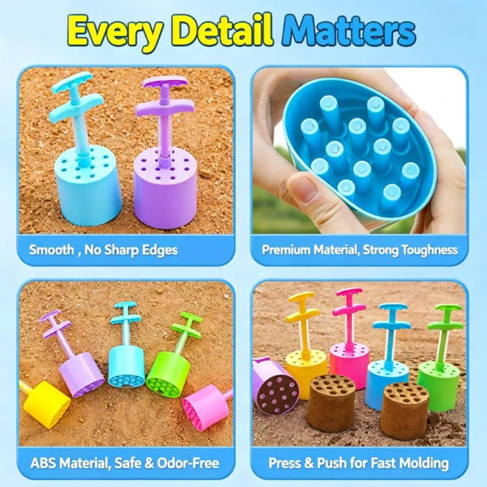 Coal beach tools for building snowballs and sandcastles, amusement park accessories, perfect for beach parties.