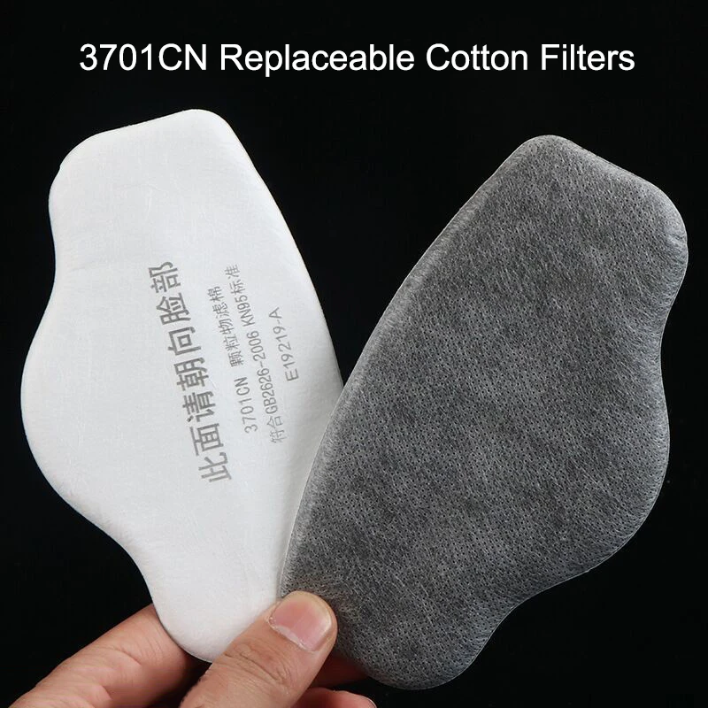 

20pcs 3701 Cotton Filters Replaceable 5-Layer Particles Dust Filter For 3200 Dust Mask Accessories Painting Spraying