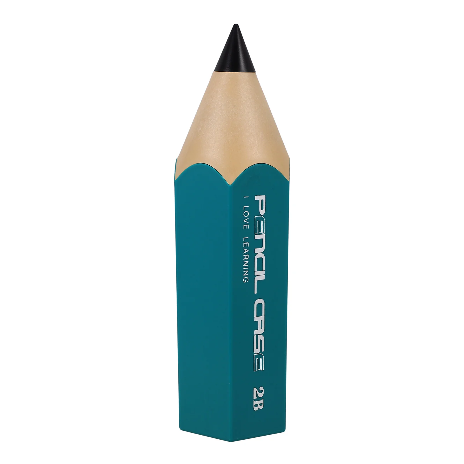 

Pencil Shape Pen Holder with Lid Creative Colorful Pencil Case Makeup Brush Organizer Desk Stationery Container Office Desk