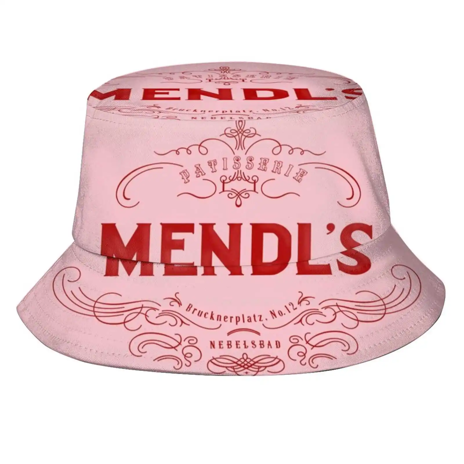 Mendl'S Print Bucket Hats Sun Cap The Grand Budapest Hotel Mendls Patisserie Wes Anderson Courtesan Au Chocolat