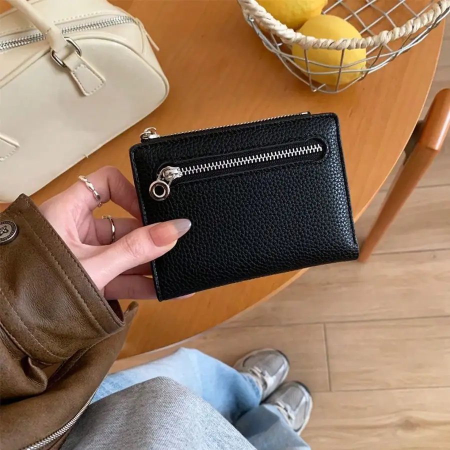

Minimalist Japanese Style Bifold Wallet Multifunctional Clutch Purse Unisex Card Holder & Coin Pouch For Women Wallet Mini Walle