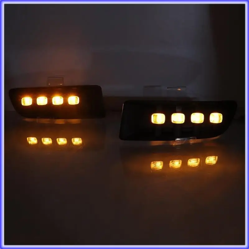 

A82E-LED Daytime Running Light For Toyota Prado 120 Land Cruiser FJ120 LC120 2003-2009 Amber Turn Signal Lights