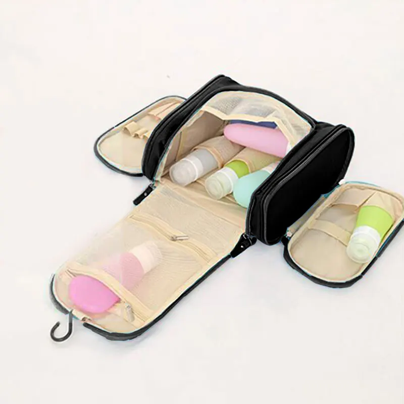 Double Open Toiletry Bag  Large Capacity Travel Hook organizer  Bag Portable  Makeup Bags New Universal organizer Bags