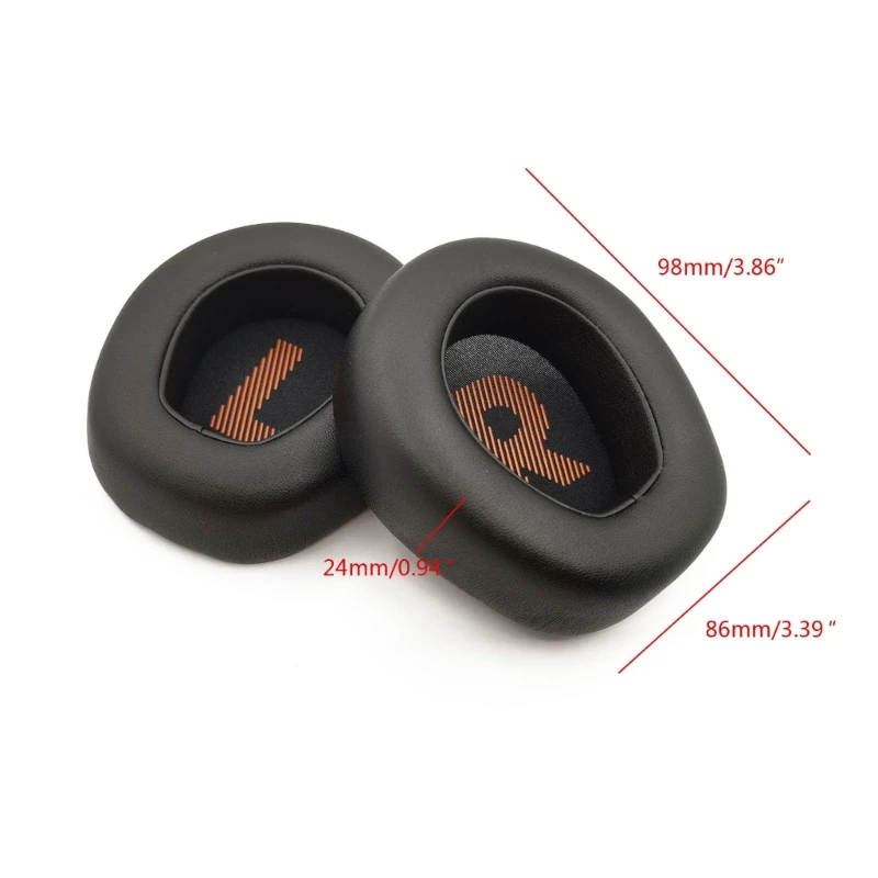 2 قطع وسادات الأذن وسادة الإسفنج غطاء للأذنين استبدال ل JBL الكم 200 كوانتو200 Q200 سماعة بطانة للأذن إصلاح الملحقات