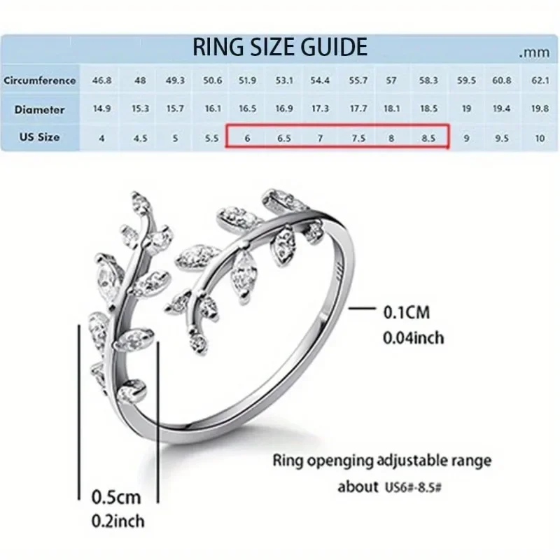 Verstellbarer silberner Ring Mode Ring geeignet für Freundinnen und Frauen Valentinstag Geschenk Ring Geburtstags ring