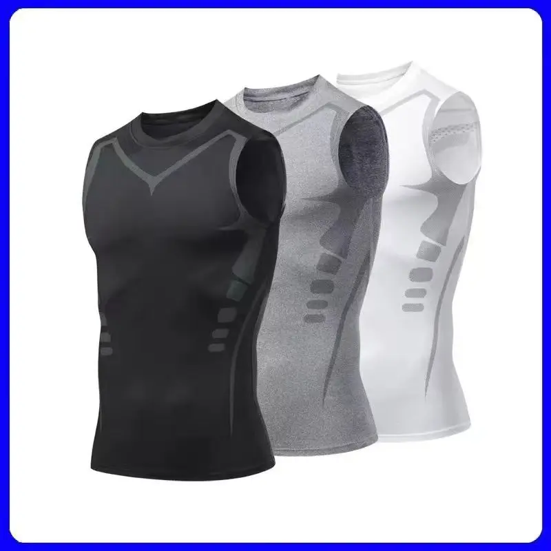 

2025 Mannen Bodybuilding Tank Tops Gym Workout Fitness Mouwloos Shirt Running Kleding Stringer Singlet Zomer Toevallige Vest