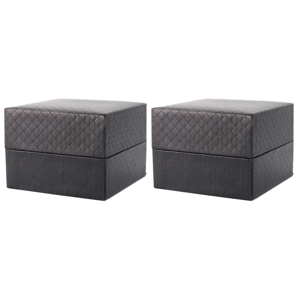 2Pcs Luxury Watch Storage Box Removable Pillow Jewelry Holder Bracelet Organizer Gift Case for Shop Home Display Protection