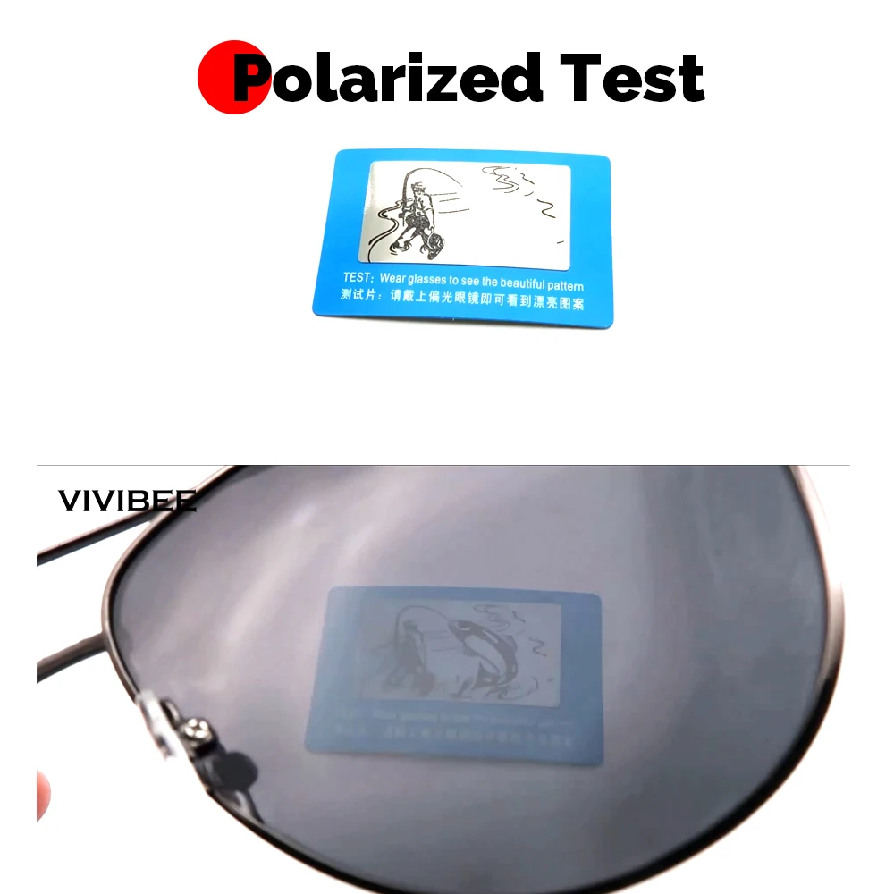 VIVIBEE Metall Polarisierte Sonnenbrille Männer Pilot Spiegel Luftfahrt Fahren Brille Klassische Angeln mit UV400 Frauen Vintage Sonnenbrille – Detail 6