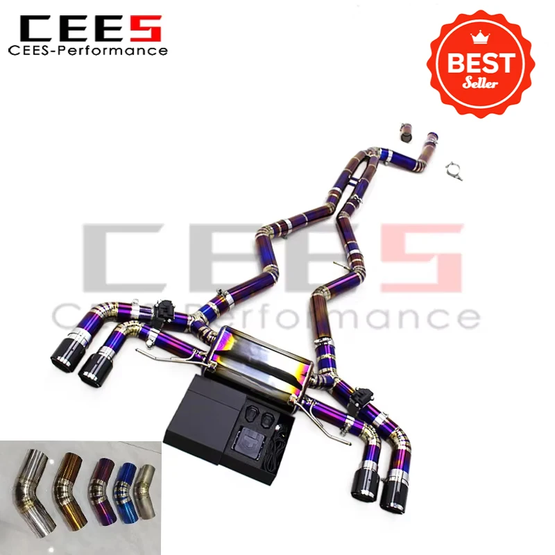 

cees New Catback Exhaust for 2019-2024 BMW M340i M440i G22 3.0T Upgrade Double Pipe design Valvetronic Sport Muffler