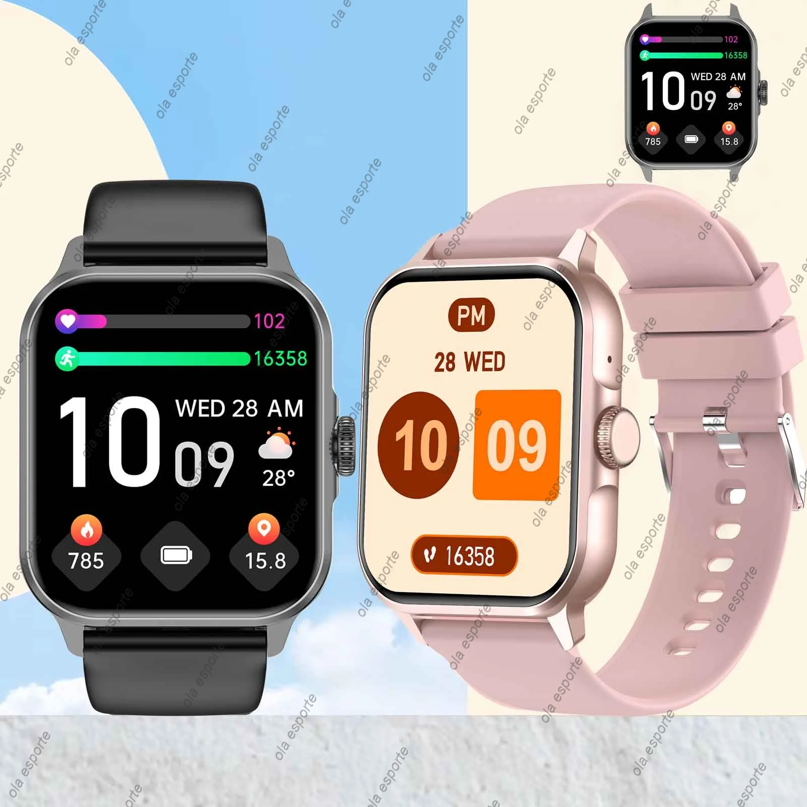 

Smart watch, wireless calling /dial, multi -Sport mode,Suitable for men and women, sports watches, Custom Wallpaper,for iPhone/A