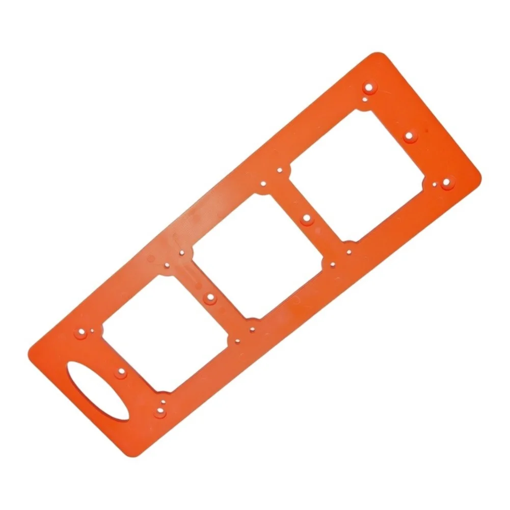 Woodworking Socket Hole Hinge Router Jig Guide Template Carpenter Slotting Template For Openings F86 Boxes Wooden Doors Frame