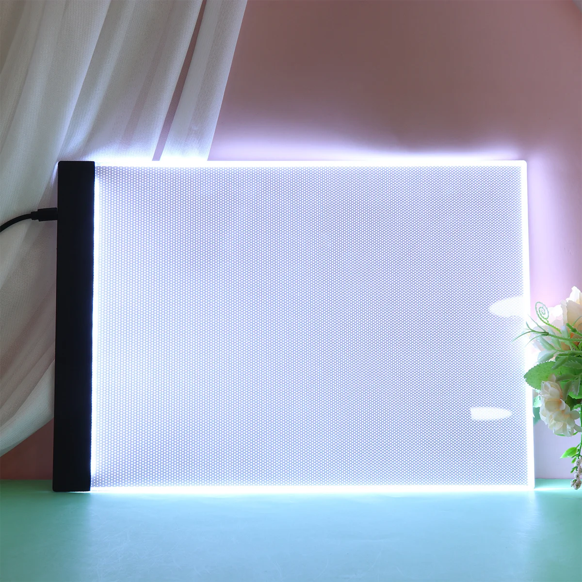 

1Set Backlit Copyboard A4 LED Lightbox Tracing Board Ultra Slim Portable USB Powered Drawing Pad for Stenciling Drawing Thin Pad