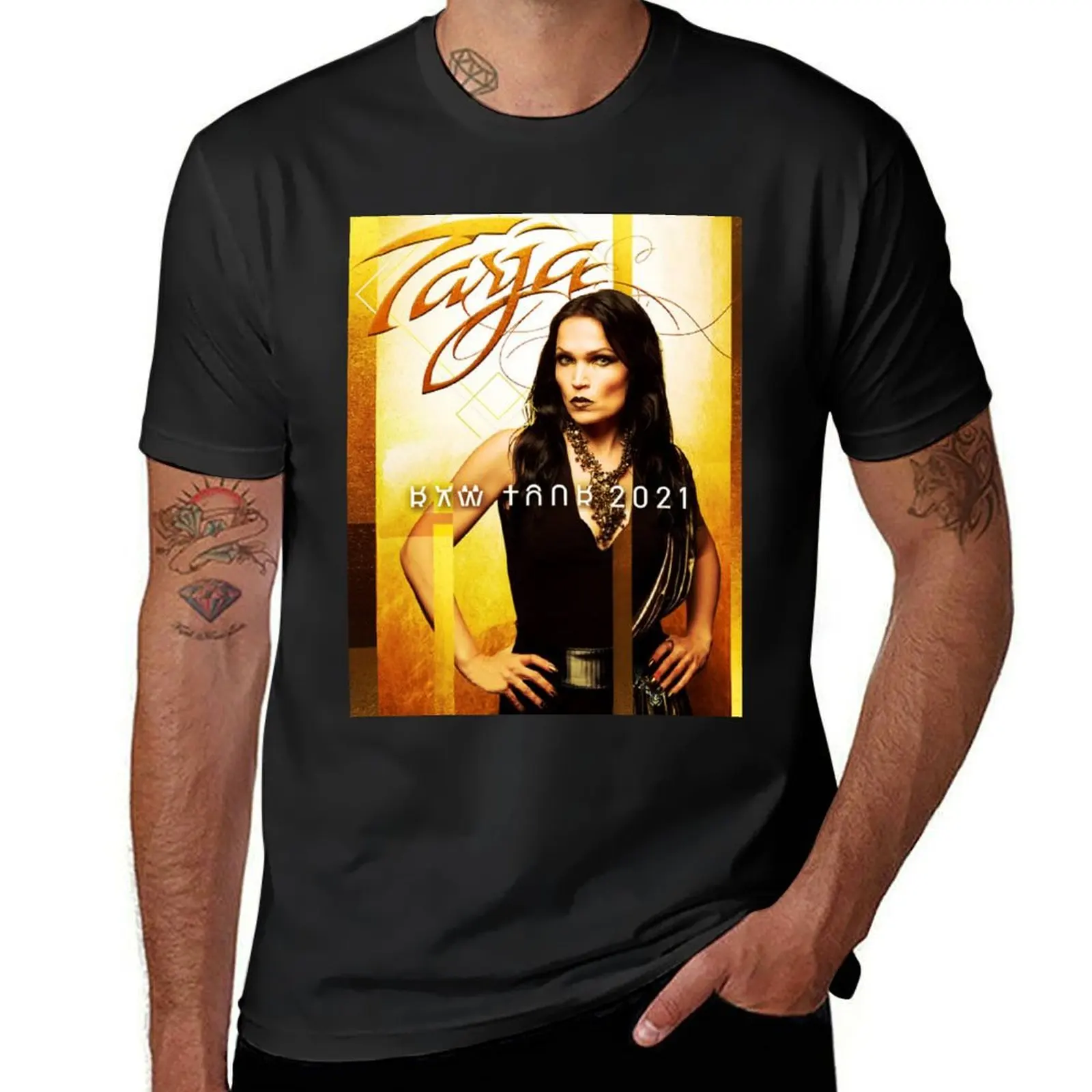 

Tarja Turunen T-Shirt vintage clothes tops plain white t shirts men
