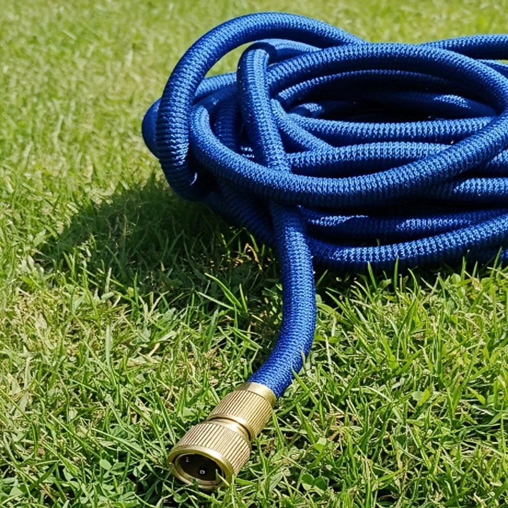 1pc Extensible Extension Hose Garden Irrigation Pipe Copper-Plated Garden Hose TPE Car Wash Magic Hose Gardening Accessories