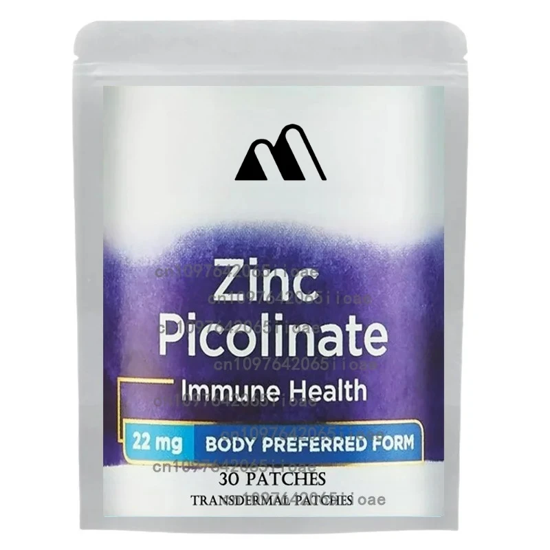 30 Patches Zinc Picolinate - Well-absorbed Zinc Supplement for Growth and Immune Function - Transdermal Patches