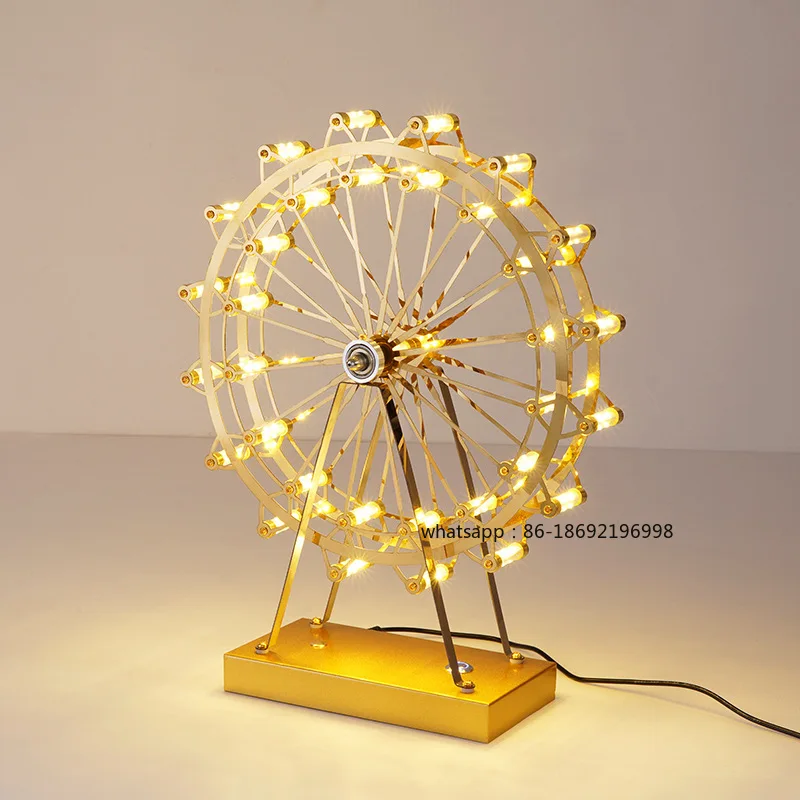 Ferris Wheel Table Lamp Bedside Lamp Bedroom Net Red Light Atmosphere Decoration Photo Filling Light Ornament Living Room