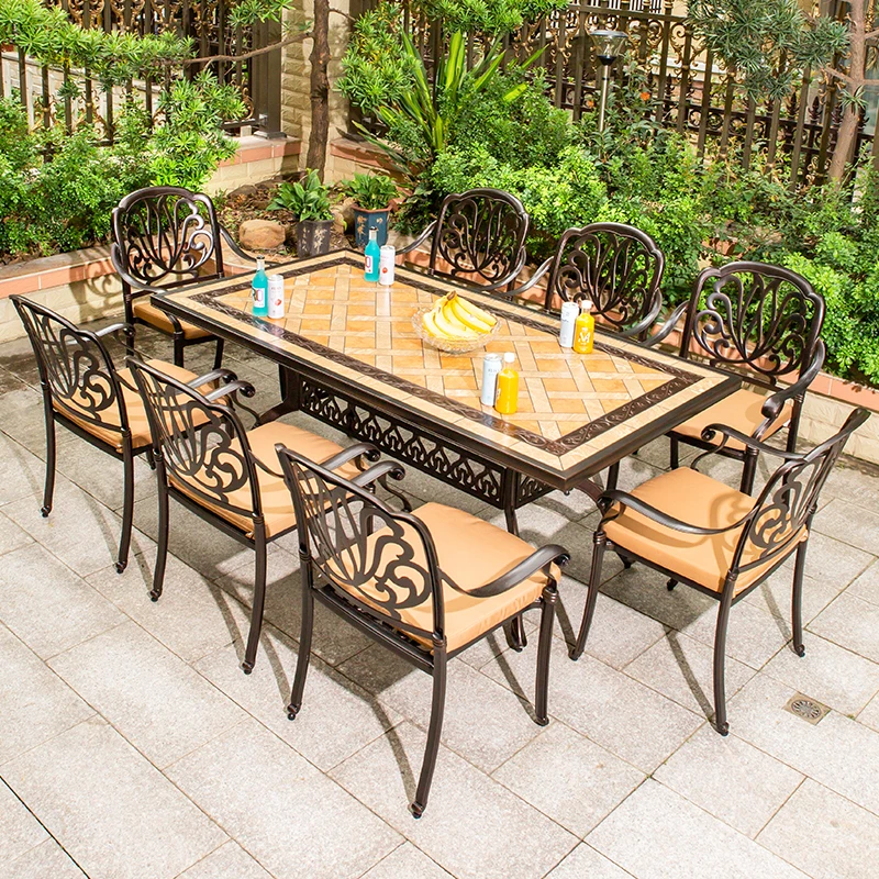 Modern Design Ceramic Tile Tabletop Cast Aluminum Outdoor Restaurant Dining Table With Electric Grills Korean Bbq Grill Table