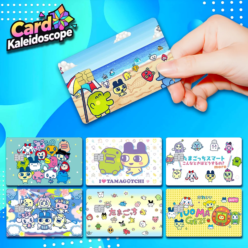 

Electronic Pet Tamagotchi Credit Card Skin Sticker Mametchi Stickers for Decorating VISA JCB AMEX MasterCard and Other IC Cards