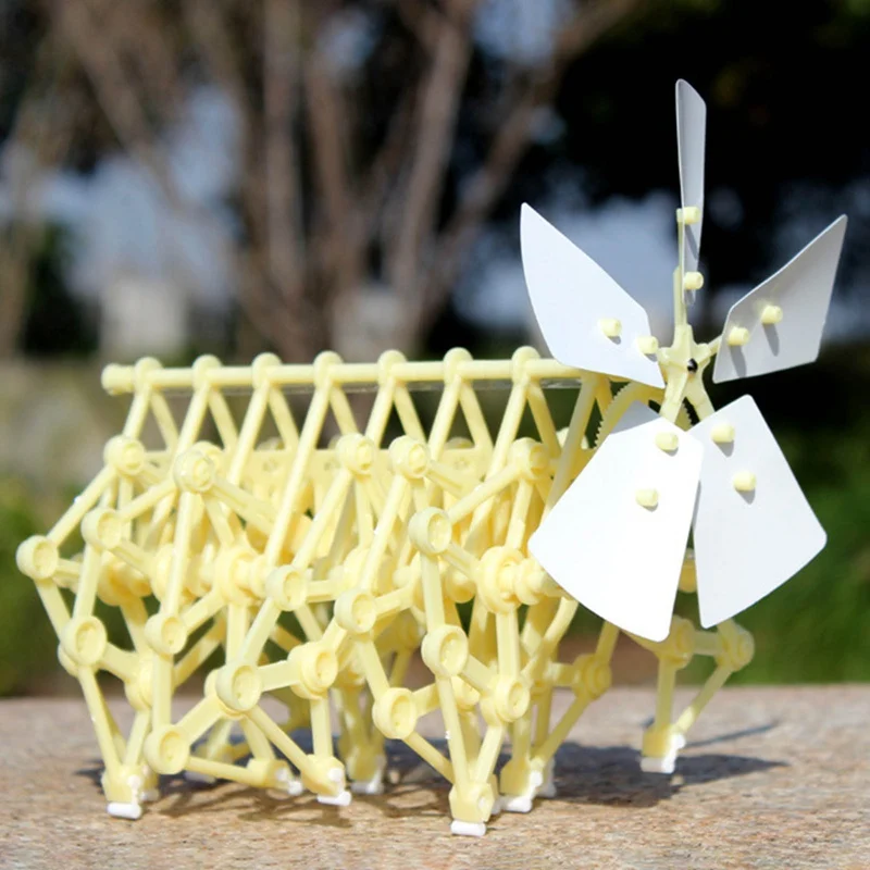 

Mini Theo Jansen Strandbeest Model Wind Power Beast Diy Educational Toys Handmade Science Experiment Toys Child Birthday Gift