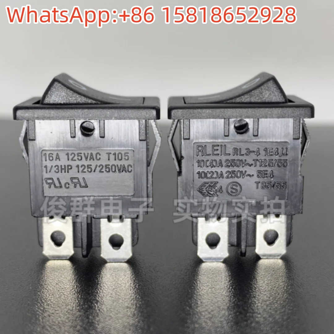 5pcs RL3-4 RLEIL Boat-Type Switch Button 4-pin 2-speed high power 16A boat-shaped rocker power button