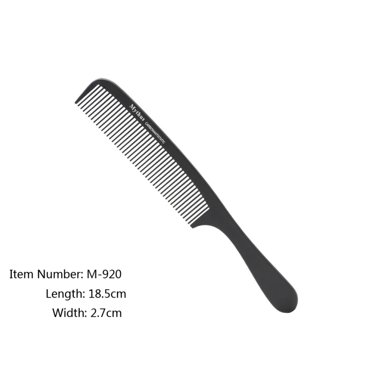 Mythus Barber Kamm Haarschnitt Professionelle Friseur Styling Kamm Set Salon Haarpflege Styling Werkzeug Carbon Faser Kamm Set – Detail 24