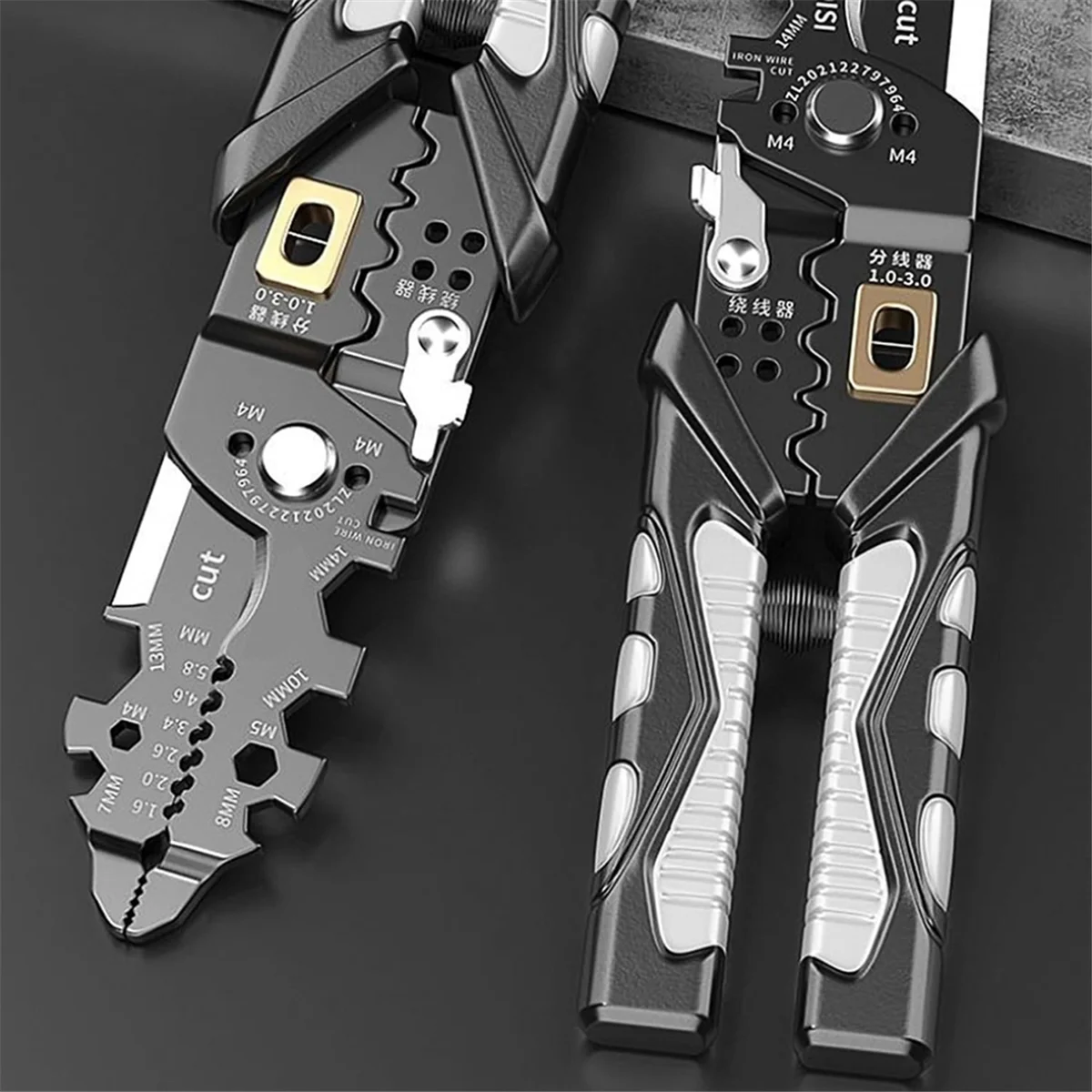 Wire Stripper Tool,25-In-1 Multifunction Wire Strippers Electeical,8Inch Multifunctional Electricion Pliers