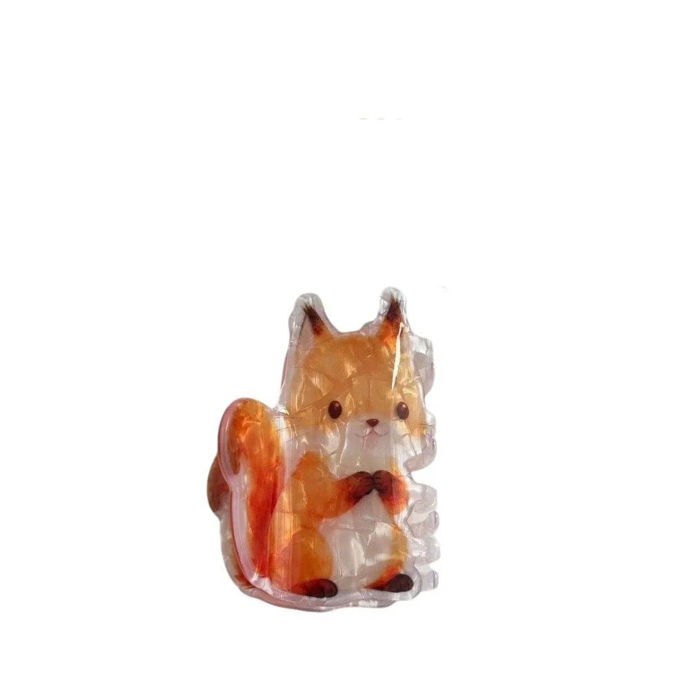 

Cute Korean Style Cartoon Hair Claw Snake Acrylic Animal Hair Clip Headdress Dog Geometry Shark Clip Daily