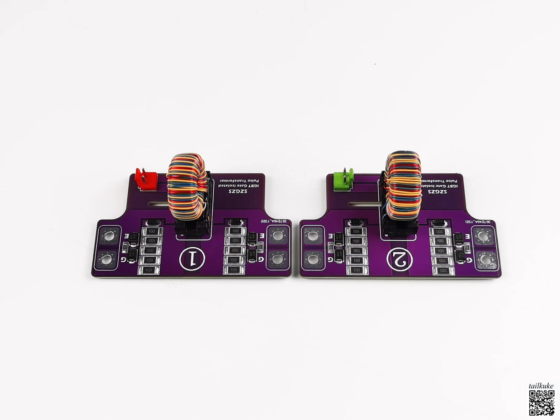 Tesla coil DRSSTC full bridge IGBT module dedicated gate drive isolation transformer finished module