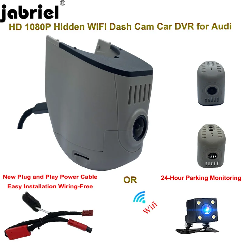 

New Wifi Car DVR 24H Video Recorder For Audi a4 b8 b9 a5 a3 8v 8p a6 a7 a8 q3 q5 q7 q2 tt rs s3 s4 s5 s6 s7 2004-2012 Dash Cam