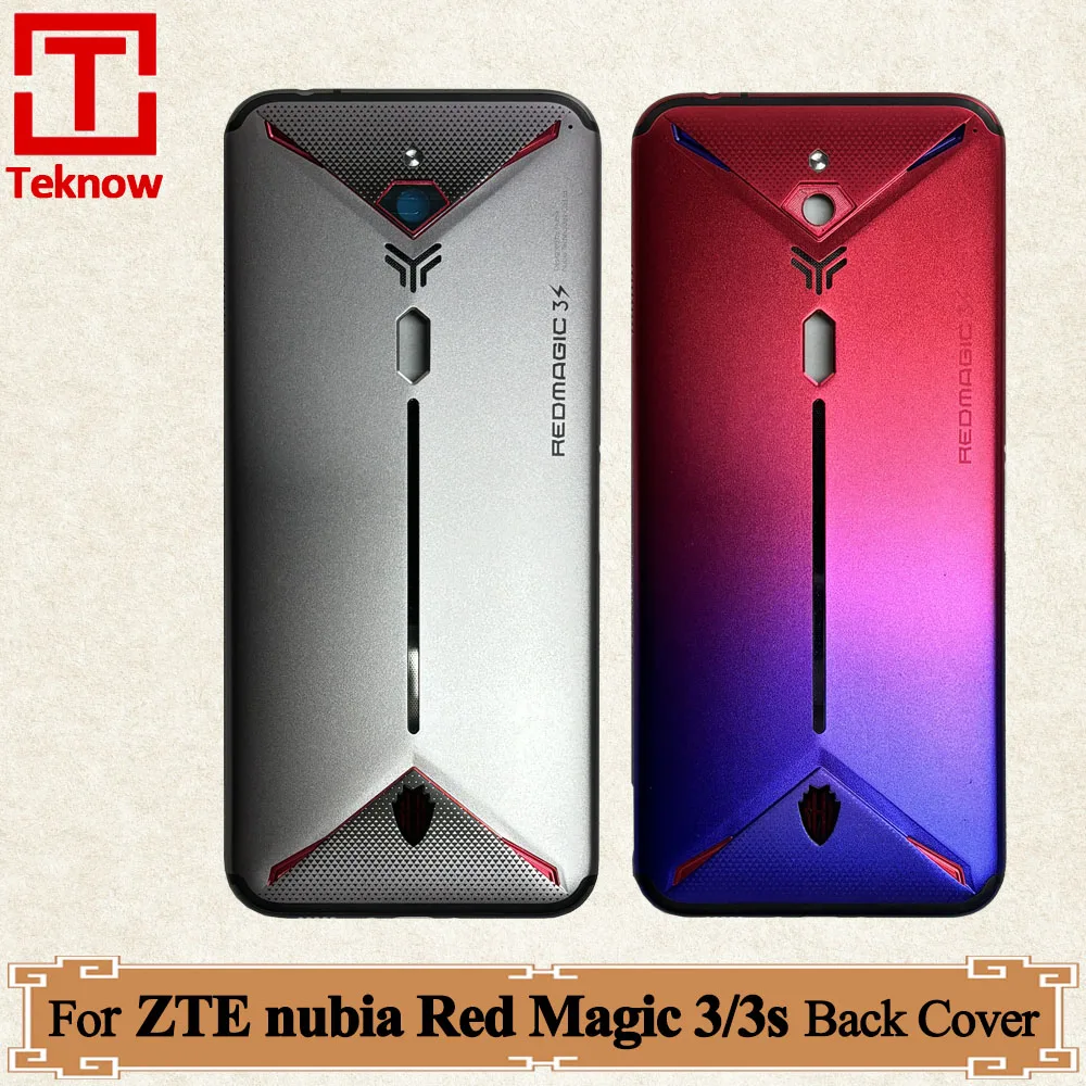 Original Battery Back Cover For ZTE nubia Red magic 3 3s NX629j Housing Door Rear Case For Redmagic 3 3s  NX629j-v1s phone Cover