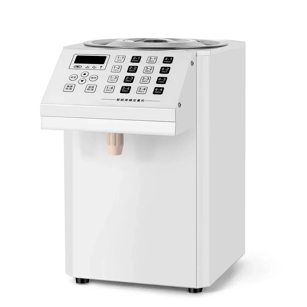 التلقائي 8L موزع الفركتوز الفولاذ المقاوم للصدأ شراب موزع فقاعة الشاي المعدات آلة الفركتوز الكمية #1