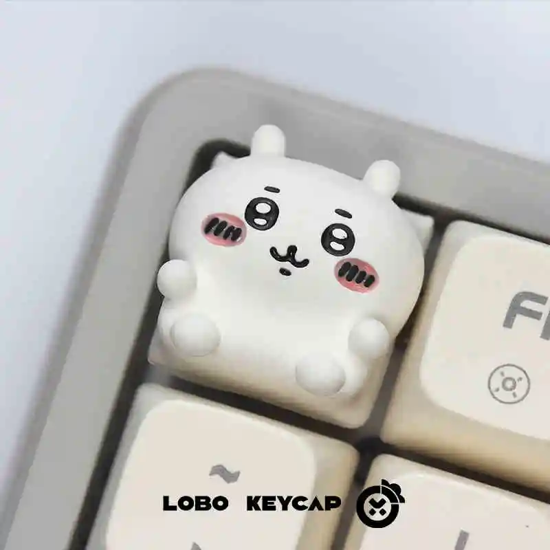 Anime Cute Chikawa Keycap Hachiware Usagis Personalized Resin Kawaii Cartoon Girl  MX Switch Keycaps Creative Keyboard Caps