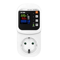 Tuya Wifi Smart Socket Voltage & Current Protector Stabilizer Multifunctional Power Energy Meter EU Plug