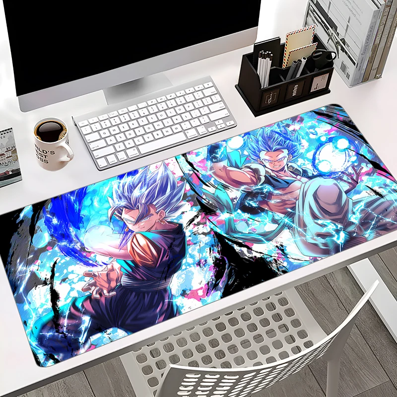 D-DragonEs BallS Anime podkładka pod mysz klawiatura biurowa mata stolik gumowy PC Laptop gry gracza podkładka pod mysz dywan stołowy 900x400 myszy