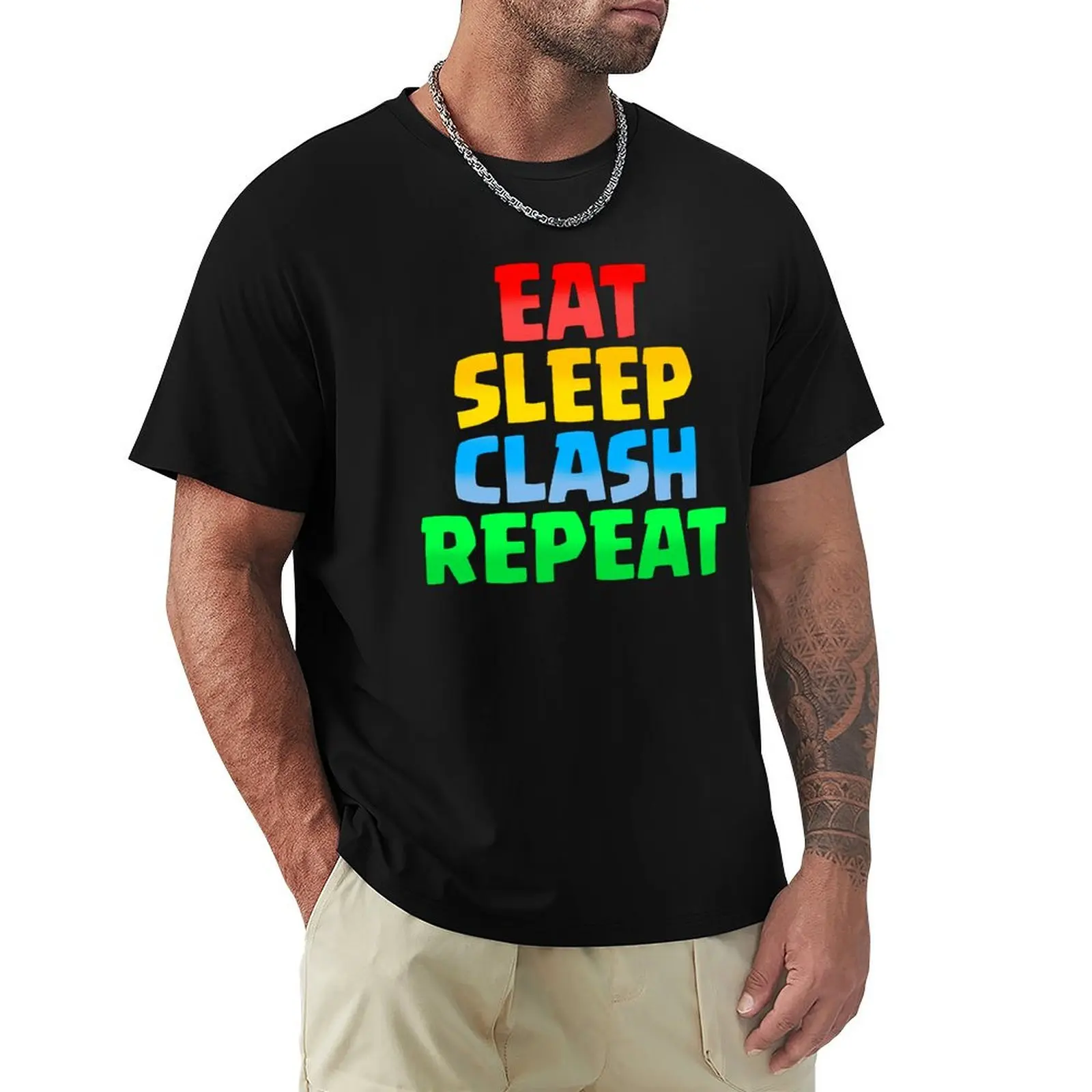 

Eat Sleep Clash Repeat CoC T-Shirt boys whites customs design your own essential t shirt oversizeds plain t shirts men