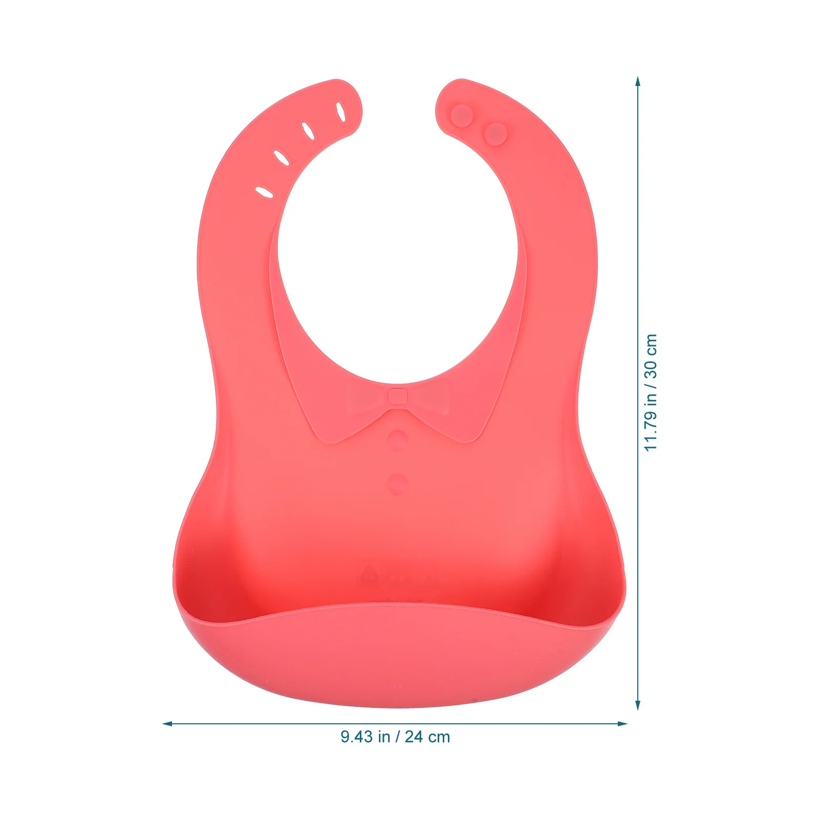 Babero de silicona para bebé, ajustable, impermeable, 4 niveles, suave, cómodo, babero de alimentación para niños pequeños con bolsillo recogedor