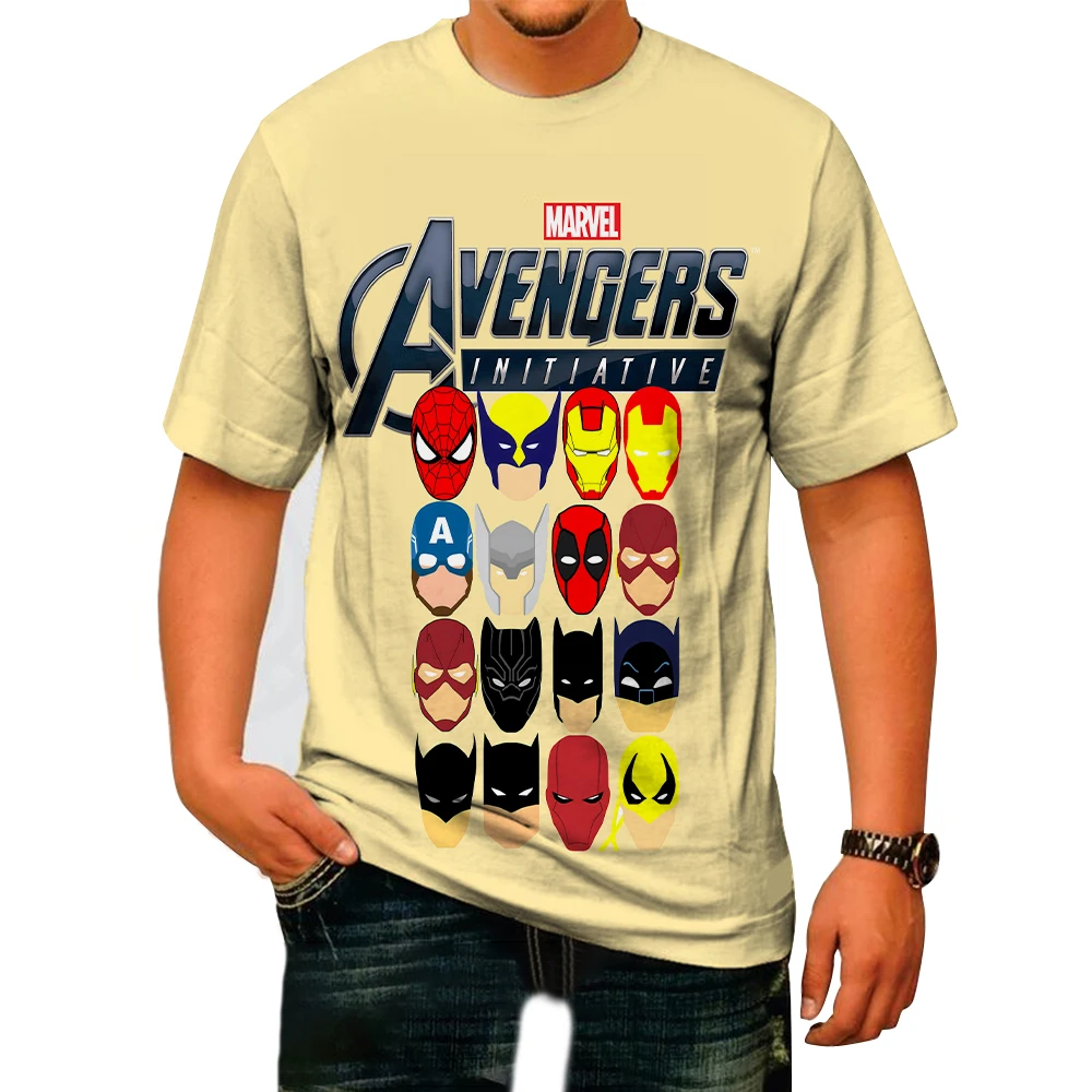 Magliette con stampa Marvel Thanos per uomo magliette a maniche corte Vintage Streetwear o-collo Pullover abbigliamento da marinaio Retro Tees 5XL