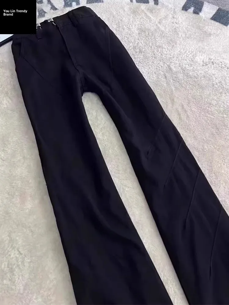 

Bla Cleanfit ark Gills Flared Straight Leg Jeans Men's Folded Design American High Street Casual Trousers Youth Wear