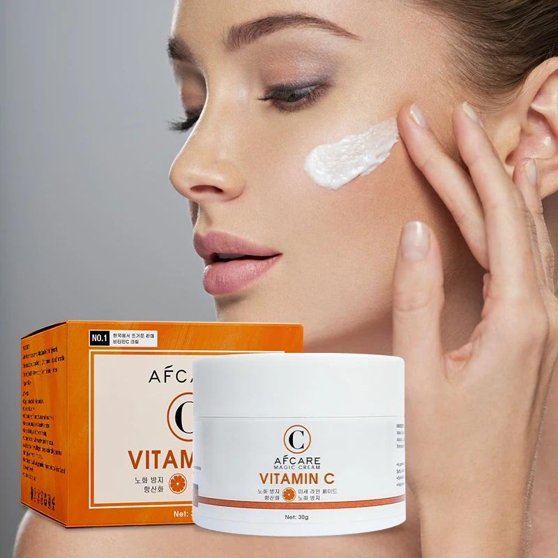 Vitamin C Facial Cream Moisturizing Face Cream Smooth Skin Daily Skincare Nourish Easy Absorb