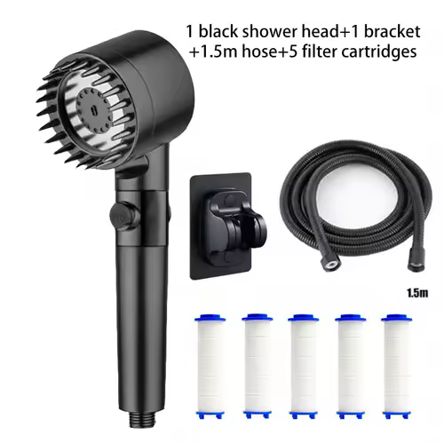 Shower filter four modes bathroom accessories head massage showerhead replete for shower heads knobs showers parts fixture home - Image 11