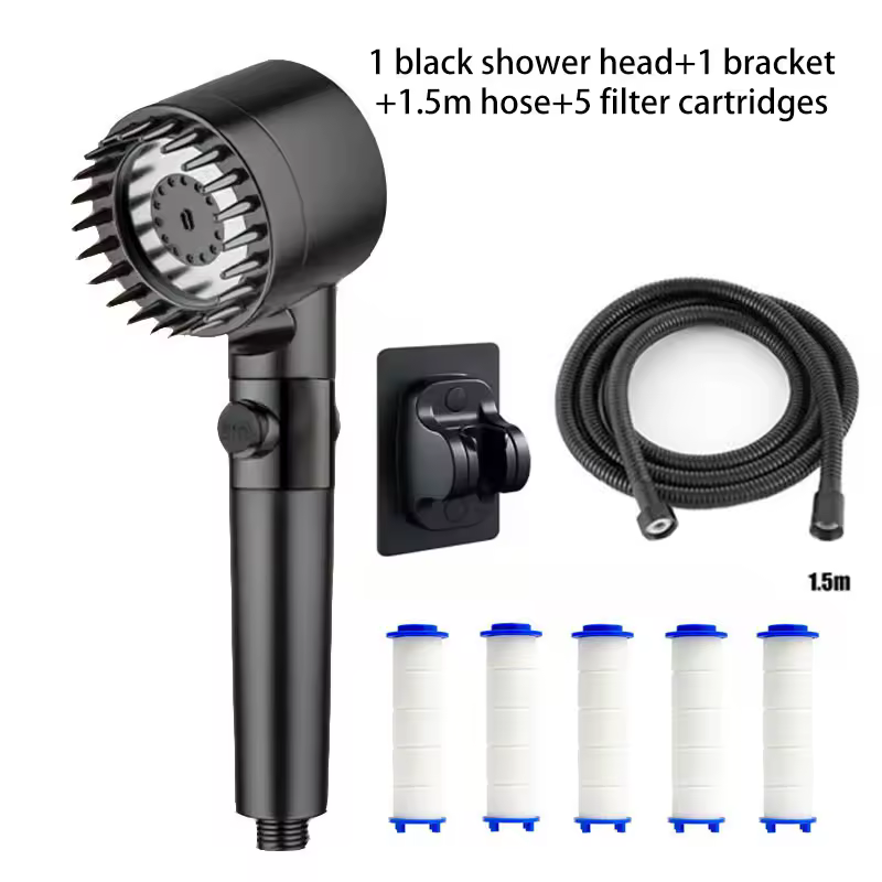 Shower filter four modes bathroom accessories head massage showerhead replete for shower heads knobs showers parts fixture home - Image 11