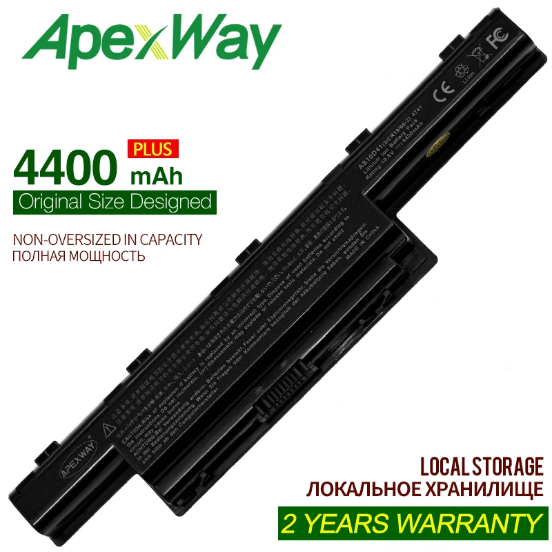 

4400mAh 6Cells 11.1V Laptop Battery for Acer Aspire 5750G v3 AS10D81 AS10D31 AS10D41 NS41I NS51I NV49C NV49C13C NV49xx NV79